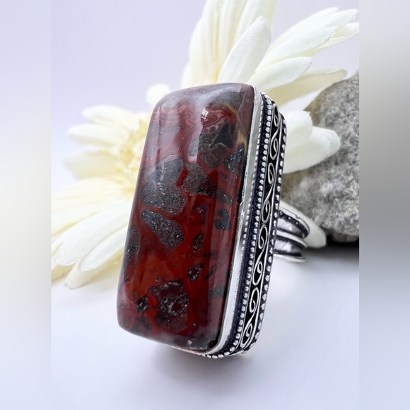 CRAZY LACE AGATE RING - Picture 6 of 12
